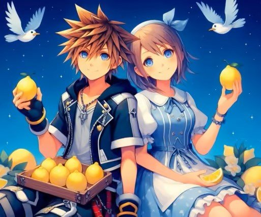 Explore the Legendary Adventures of Sora Riku and Lemonteve Carrol