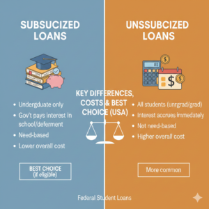 Subsidized vs Unsubsidized Loans: Key Differences, Costs & Best Choice (USA)