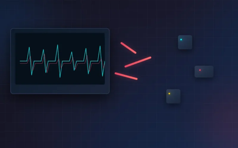 Electronic testing guide featured image showing oscilloscope waveform and circuit board